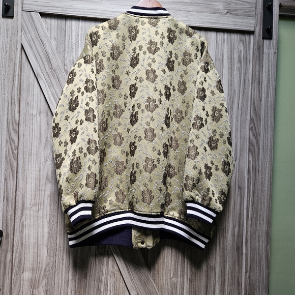 Anthropologie Pilcro Slouchy Floral Bomber Jacket - Picture 8 of 16